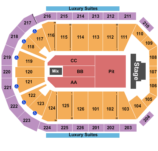Maverik Center Niall Horan Seating Chart
